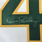 Autographed/Signed DENNIS ECKERSLEY Oakland White Baseball Jersey JSA COA Auto