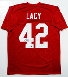 Eddie Lacy Signed Crimson College Style Jersey- JSA W Authenticated *Across 4