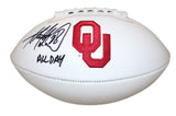 Adrian Peterson Signed Oklahoma Sooners Logo Football All Day Beckett 37720