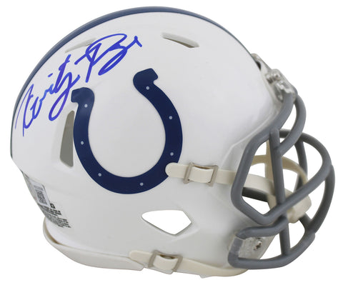 Colts Kwity Paye Authentic Signed Speed Mini Helmet w/ Blue Sig BAS Witnessed