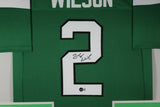 ZACH WILSON (Jets green TOWER) Signed Autographed Framed Jersey Beckett
