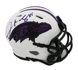 Derrick Mason Signed Baltimore Ravens Speed Lunar NFL Mini Helmet
