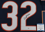 David Montgomery Signed Chicago Bears 35x43 Framed Jersey (Beckett COA) Iowa St.