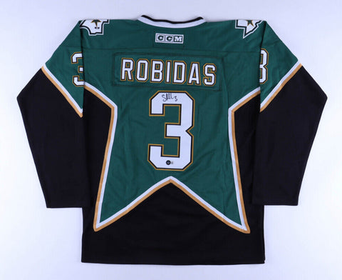Stephane Robidas Signed Dallas Stars Jersey (Beckett COA) NHL career 1997-2015
