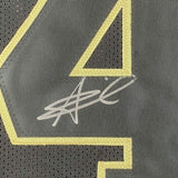 FRAMED Autographed/Signed ALVIN KAMARA 33x42 Blackout Jersey Beckett BAS COA