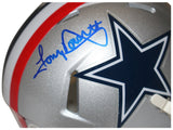 Tony Dorsett Autographed Dallas Cowboys 1976 Speed Mini Helmet Beckett 36908