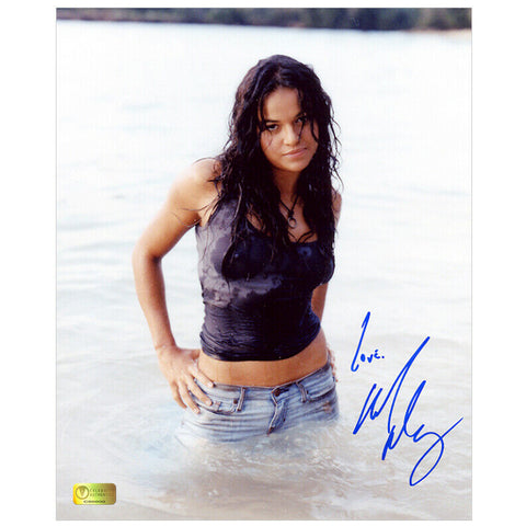Michelle Rodriguez Autographed Lost Ana Ocean 8x10 Photo