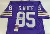 Sammy White Signed Vikings Jersey Inscribed "ROY 1976" (JSA COA) Minnesota W.R.