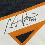 Framed Autographed/Signed Adam Jones 33x42 Cincinnati Black Jersey JSA COA