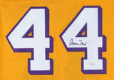 Jerry West Signed Los Angeles Lakers Yellow Jersey (JSA COA) 1972 NBA Champion