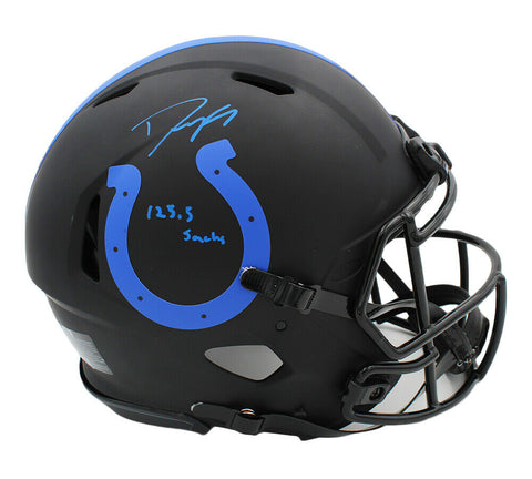 Dwight Freeney Signed Indianapolis Colts Speed Authentic Eclipse Helmet w- 125.5