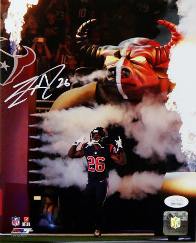 Lamar Miller Signed Houston Texans 8x10 Smoke and Flames PF Photo- JSA W Auth
