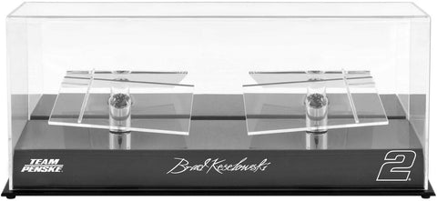 Brad Keselowski #2 Team Penske 2 Car 1/24 Scale Die Cast Display Case & Platform