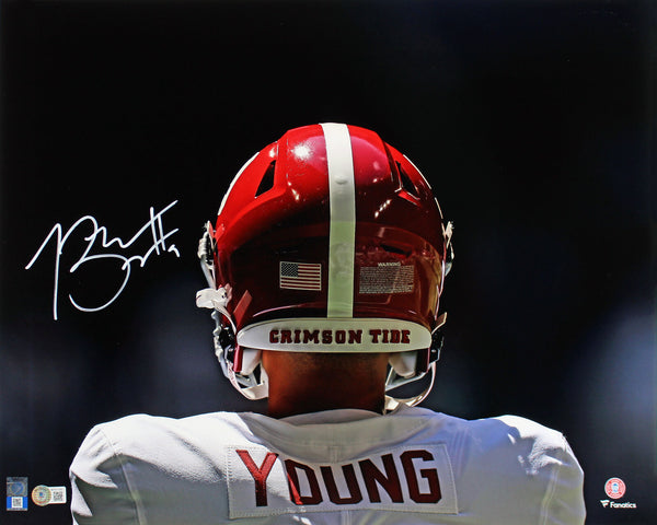 Alabama Bryce Young Authentic Signed 16x20 Horizontal Helmet Photo BAS Witnessed