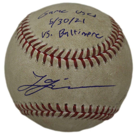 Lucas Giolito Autographed Game Used OML Baseball White Sox MLB 36118