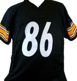 Hines Ward Autographed Black Pro Style Jersey w/2 insc.- Beckett W Hologram *Blk