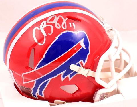Cole Beasley Autographed Buffalo Bills 87-01 Speed Mini Helmet-Beckett W Holo