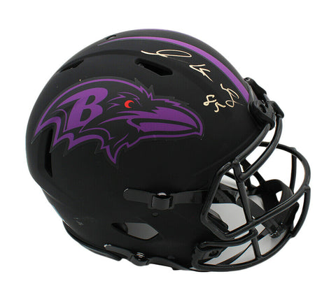 Derrick Mason Signed Baltimore Ravens Speed Authentic Eclipse NFL Helmet