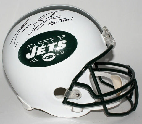 Geno Smith Signed New York Jets Mini-Helmet (MAB Holo) Former West Virginia Q.B.
