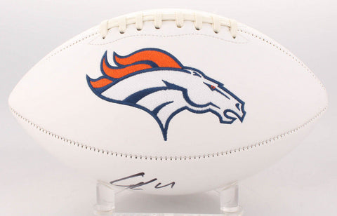 Case Keenum Signed Broncos Logo Football (JSA COA) Denver's Starting Quarterback