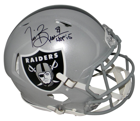 TIM BROWN SIGNED OAKLAND RAIDERS FULL SIZE AUTHENTIC SPEED HELMET BECKETT