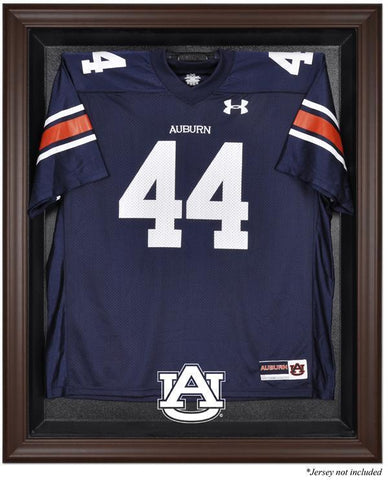 Auburn Tigers Brown Framed Logo Jersey Display Case Authentic