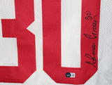 Ahman Green Autographed/Signed College Style White XL Jersey Beckett 37093