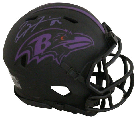 Ray Lewis Autographed/Signed Baltimore Ravens Eclipse Mini Helmet JSA 33753