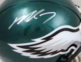 Michael Vick Autographed Philadelphia Eagles Mini Helmet-JSA W *Silver