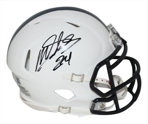 Miles Sanders Autographed/Signed Penn State Speed Mini Helmet BAS 34088