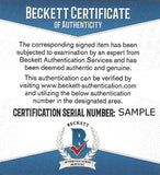 Ezekiel Elliot Autographed Signed NFL Leather Football Cowboys Beckett Y92586