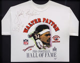Bears Walter Payton Autographed Framed White Hall Of Fame Shirt PSA/DNA #AG04486