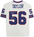 FRMD Lawrence Taylor Giants Signed White Mitchell & Ness Jersey w/HOF Ins