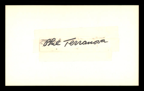 Phil Terranova Authentic Autographed Signed .5x2.5 Cut 186926