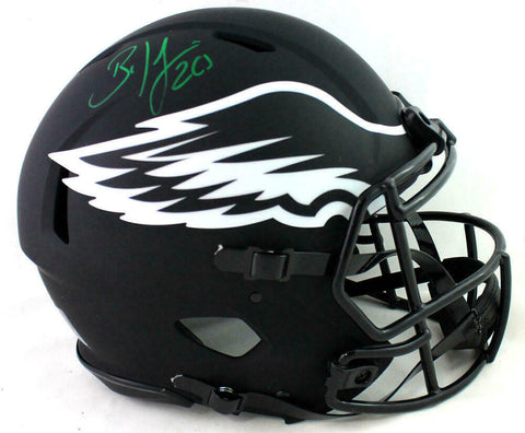 Brian Dawkins Autographed Eagles F/S Eclipse Speed Authentic Helmet - JSA W Auth