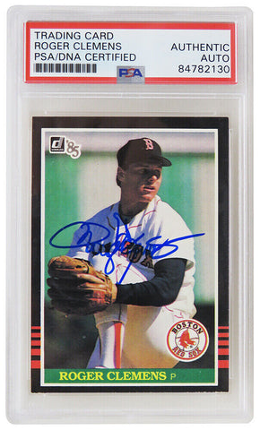 Roger Clemens Signed Red Sox 1985 Donruss Rookie Card #273 - (PSA Encapsulated)