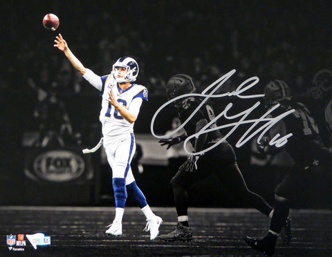 Jared Goff Authentic Autographed Signed 11x14 Photo Rams Fanatics Holo #A601067