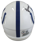 Colts Lenny Moore "HOF 75" Authentic Signed Speed Mini Helmet BAS Witnessed