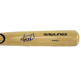 Wander Franco Signed Tampa Bay Devil Rays Rawlings Big Stick Blonde MLB Bat