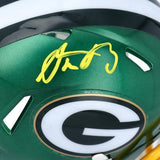 Aaron Rodgers Green Bay Packers Signed Riddell Flash Speed Mini Helmet