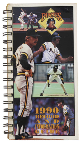 1990 Pittsburgh Pirates Record & Information Guide Un-signed