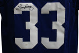 Tony Dorsett Autographed/Signed Pro Style Blue XL Jersey JSA 35267