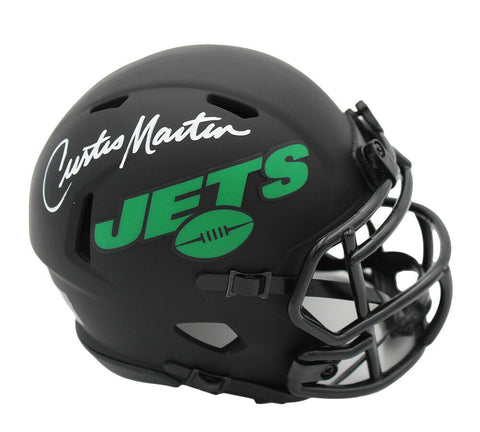 Curtis Martin Signed New York Jets Speed Eclipse NFL Mini Helmet