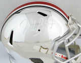 Nick Bosa Autographed Ohio State Buckeyes Chrome Mini Helmet- JSA Witnessed Auth