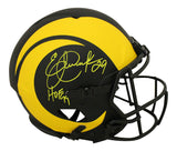 Eric Dickerson Signed Los Angeles Rams Authentic Eclipse Helmet HOF BAS 31295