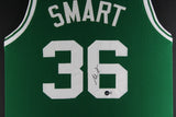 MARCUS SMART (Celtics green TOWER) Signed Autographed Framed Jersey Beckett
