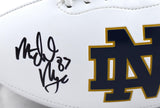 Michael Mayer Autographed Notre Dame Logo Football-Beckett W Hologram *Black