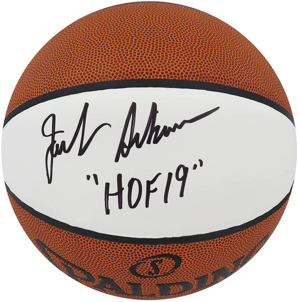 Jack Sikma Signed Spalding White Panel Basketball w/HOF'19 (SCHWARTZ SPORTS COA)