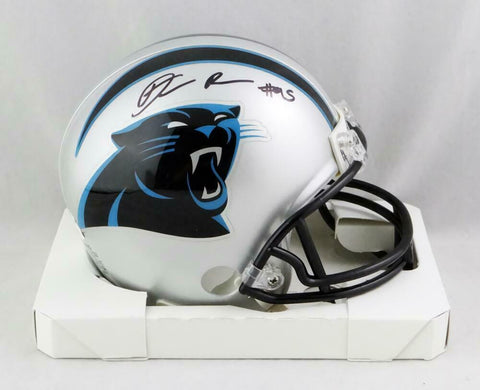 Derrick Brown Autographed Carolina Panthers Mini Helmet - JSA W Auth *Black