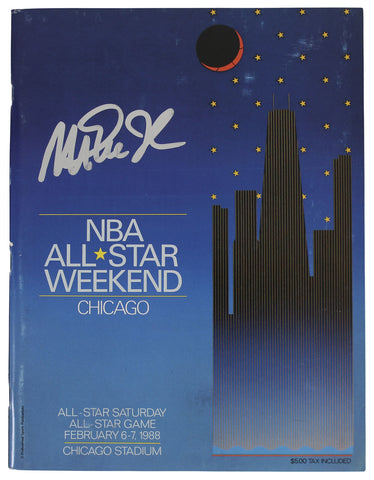 Lakers Magic Johnson Signed 1988 All-Star Game Program BAS Witnessed #WY56242